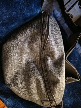 Pandora Black Pebbled Leather Belt Bag